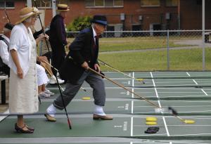 I'm going to be a shuffleboard master...